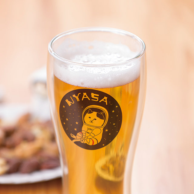 NYASAグッズ】ダブルウォールビアグラス NYASA
