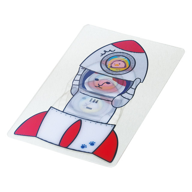 NYASAグッズ】動かすと絵柄が変わる！クリアカード ロケット