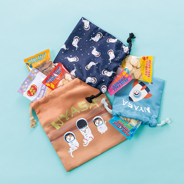 NYASAグッズ】巾着3個セット NYASA ｜ ニャサ