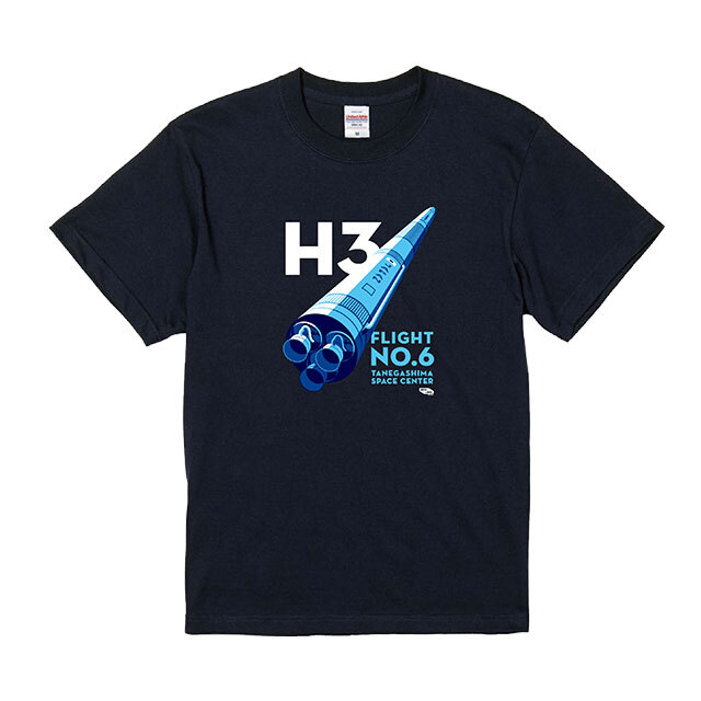 【8月下旬頃発売予定】H3ロケット6号機ドライTシャツ  XS~XXL