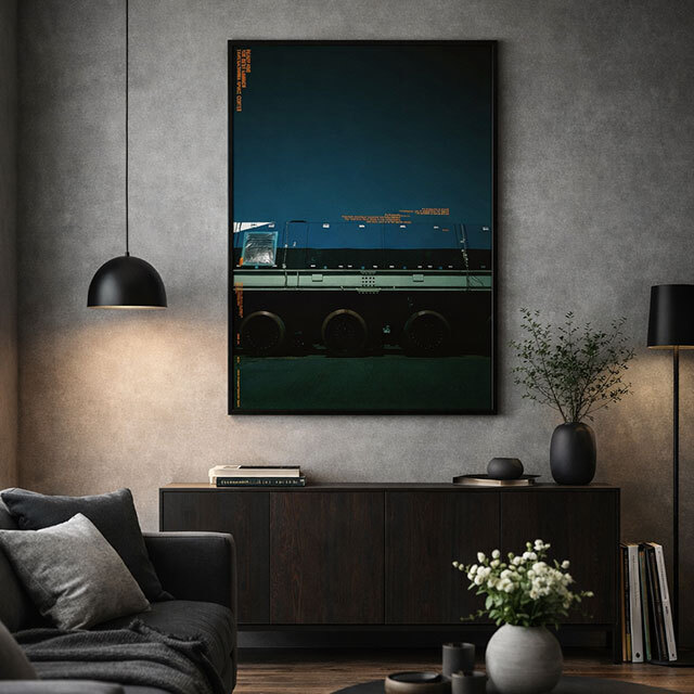 【宇宙グッズ】TNSC H3ロケット用新型移動発射台運搬台車 A1ポスター