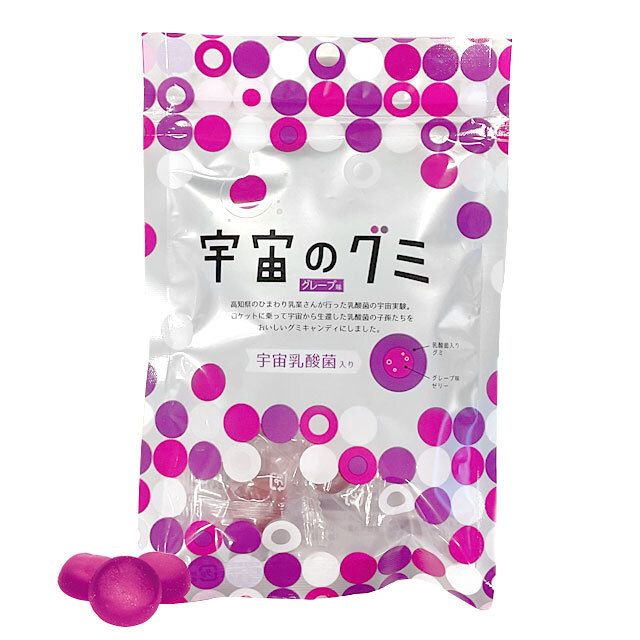 【宇宙グミ】宇宙グミキャンディー （グレープ味）