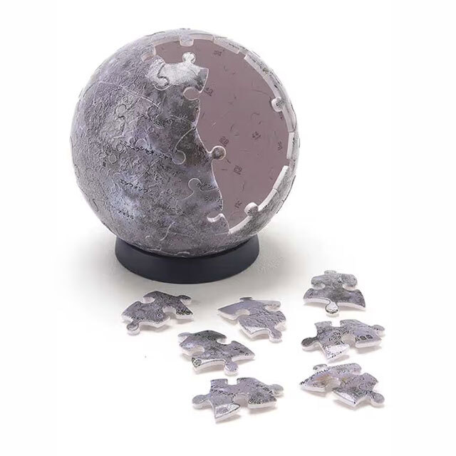 宇宙グッズ】3D球体パズル(60ピース)水星儀 袋入り