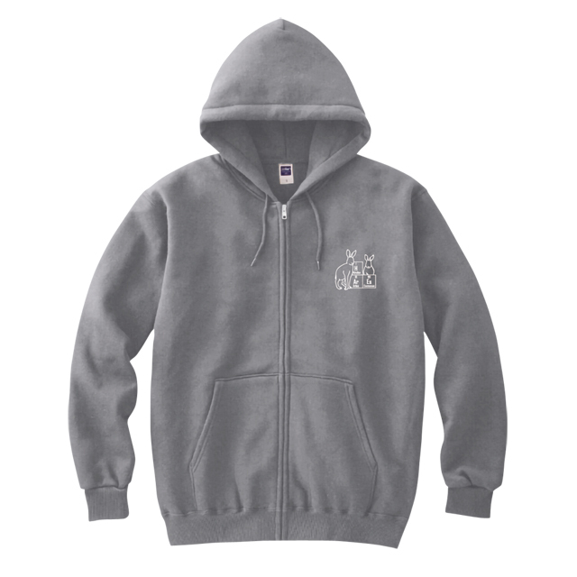 素粒子物理学グッズ】元素ならべ ネコパーカー [グレー]