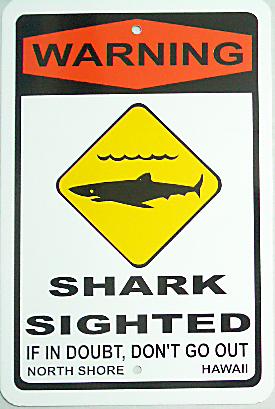 ハワイアン看板/Shark2
