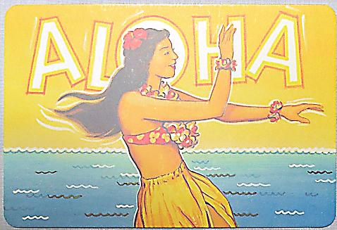 ハワイアン・ヴィンテージポストカード/フラガール05