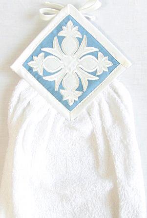 【円高還元セール品】ハワイアン・キッチンタオル/パイナップルブルー