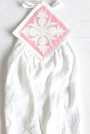 【円高還元セール品】ハワイアン・キッチンタオル/パイナップルピンク