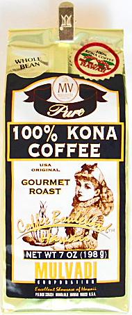 MULVADI 100% コナコーヒー/豆タイプWB 7oz(198g)