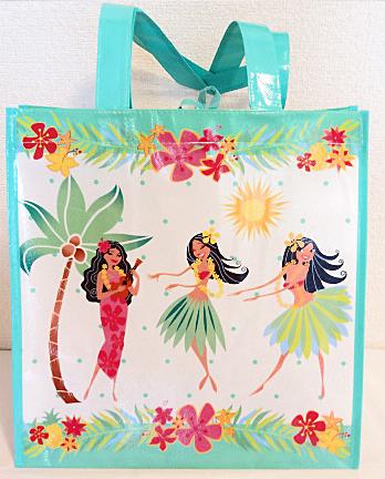 【ハワイアン雑貨・最安値を目指します】ハワイアン・トートエコバッグ(フラハニー）