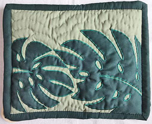 ハワイアン鍋敷き/ポッドホルダー（モンステラ6)