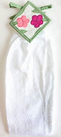 【ハワイアン雑貨・最安値を目指します】ハワイアン・キッチンタオル/プルメリアMC7