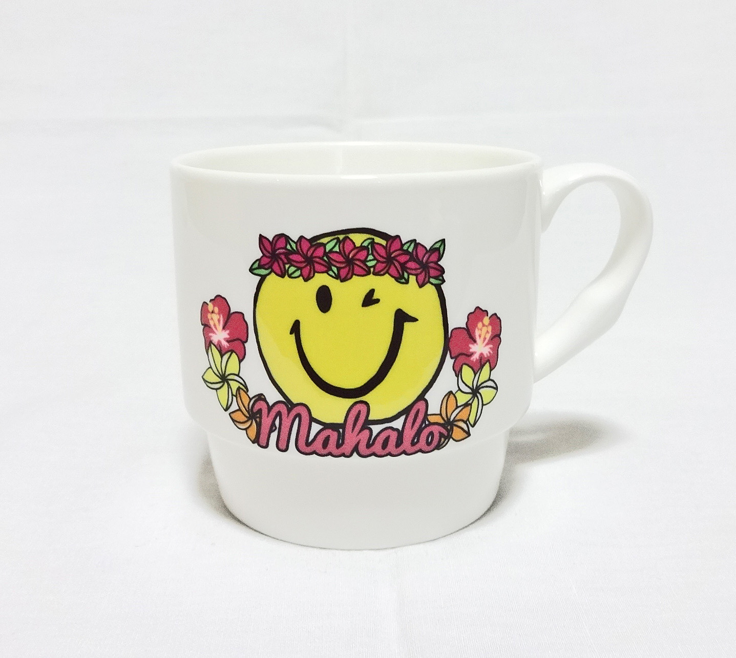 ハワイアンマグカップ/アロハスマイル/ピンク