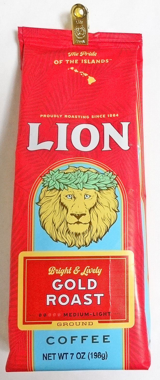 ライオンコーヒー・ライオンゴールド/粉タイプAD7oz(198g)