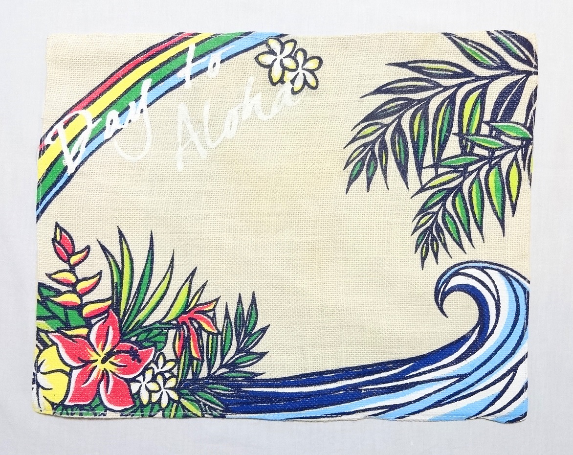 【メール便・送料無料】ハワイアンマナ・ランチョンマット/ウェーブ