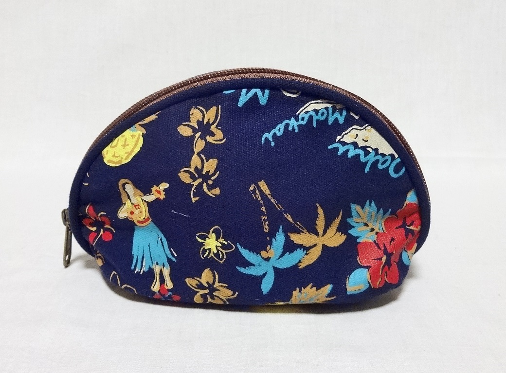 ハワイアンシェルポーチ/マッピー/ネイビー