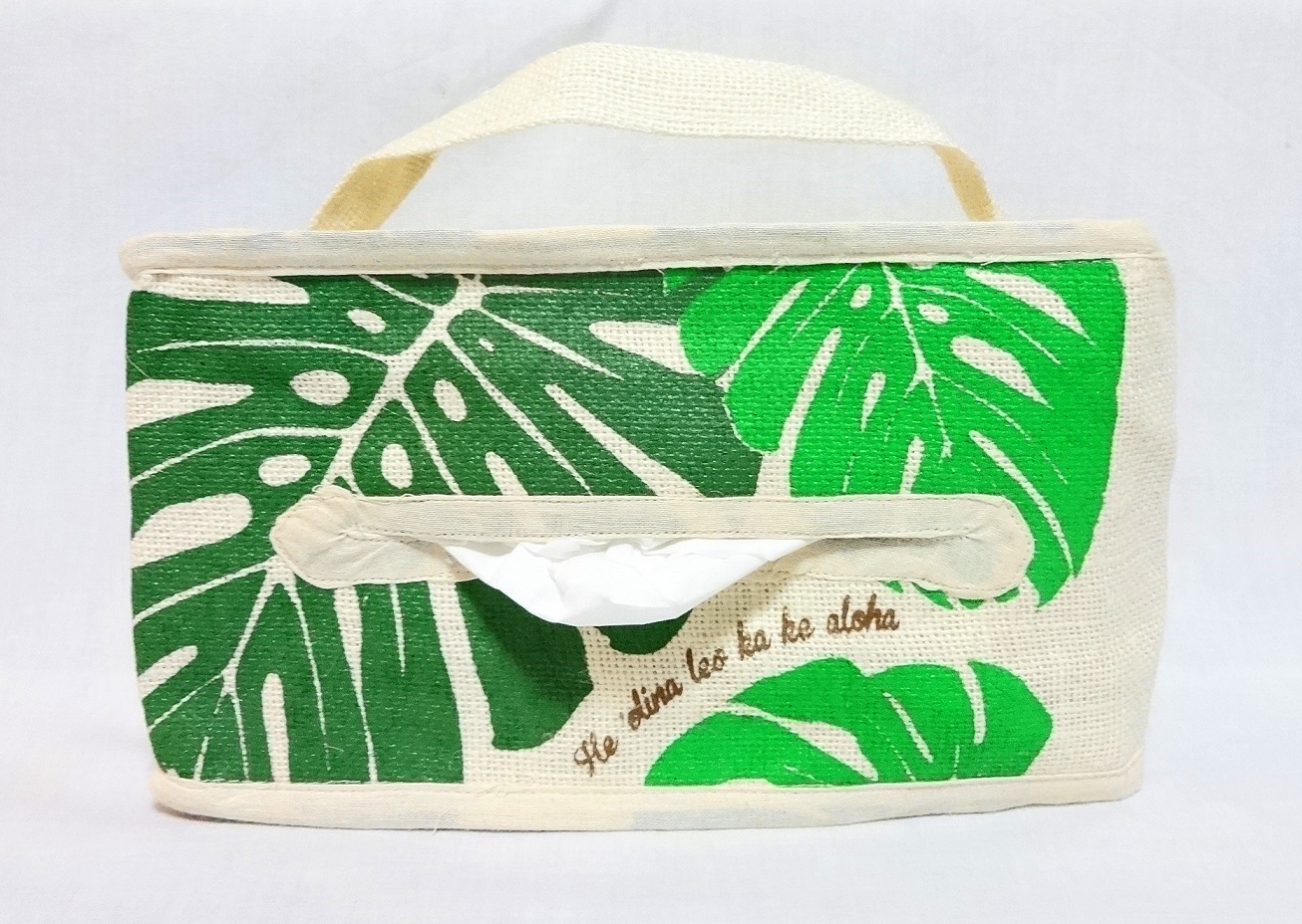 【メール便・送料無料】ハワイアンマナ・ティッシュペーパーカバー/モンステラ