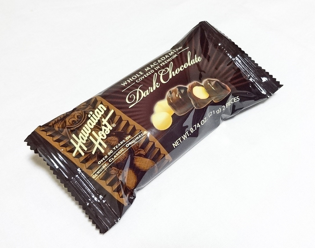 ハワイアンホースト マカダミアナッツチョコレートダークバー 2粒入り