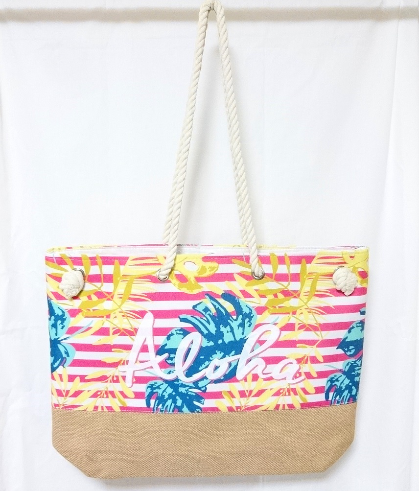 ハワイアンネオアロトートバッグ/ピンク