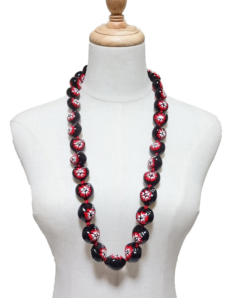 【メール便・送料無料】ククイナッツレイ/レッドハイビスカス