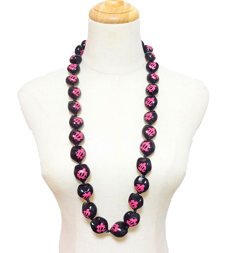 【メール便・送料無料】ククイナッツレイ/ピンクホヌ/亀