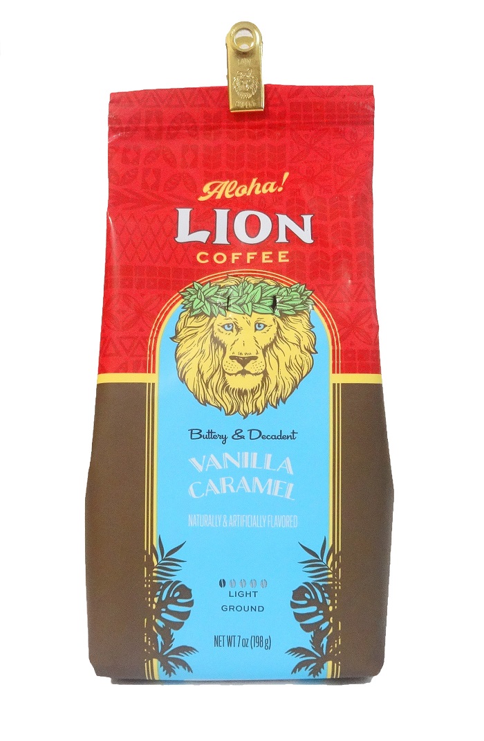 ライオンコーヒー・バニラキャラメル/粉タイプAD7oz(198g)