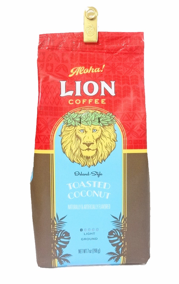 ライオンコーヒー・トーステッドココナッツ/粉タイプAD7oz(198g)
