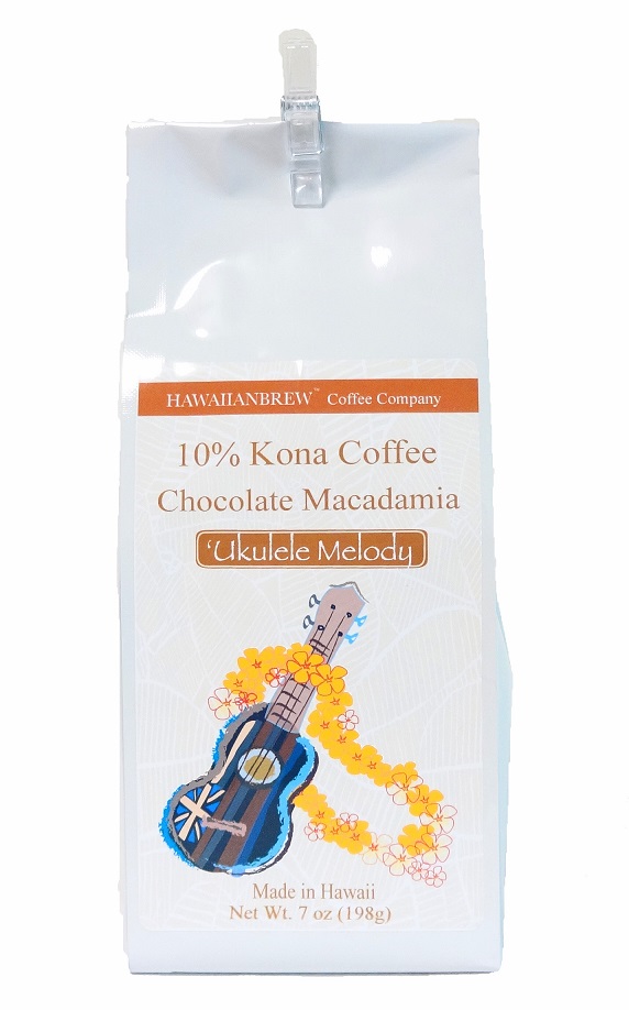 ハワイアンブリューコーヒー/チョコレートマカダミア/10%KONA・粉タイプAD7oz(198g)