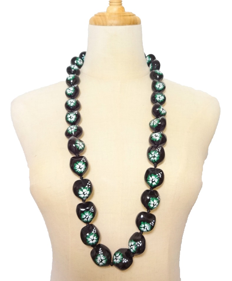 【メール便・送料無料】ククイナッツレイ/グリーンハイビスカス