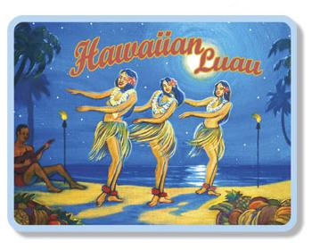 【SALE品・メール便送料無料】ハワイアンマグネット/Hawaiian Luau