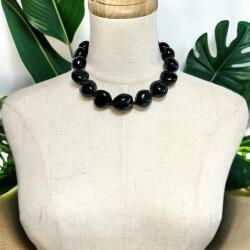 【メール便・送料無料】ククイナッツレイ・チョーカー/ブラック（黒色）