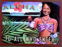 ハワイアン看板/ALOHA