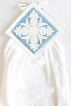 【円高還元セール品】ハワイアン・キッチンタオル/パイナップルブルー