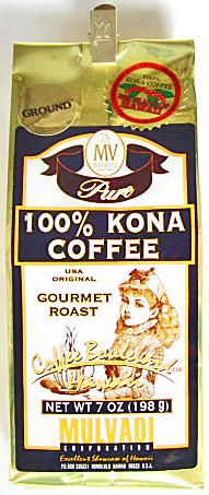 MULVADI 100% コナコーヒー・粉タイプAD 7oz(198g)