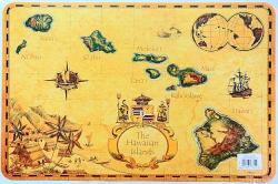 【ハワイアン雑貨・最安値を目指します】ハワイアンランチョンマット（ハワイの島々）