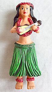 【SALE品】ハワイアンマグネット/フラウクレレ40081