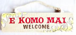 【ハワイアン雑貨・最安値を目指します】ハワイアンサイン・ウッドプレート/エコモマイ