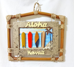 ハワイアン看板 壁掛け ハワイアンサーフボード