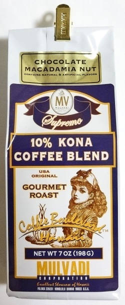 マルバディコーヒー/チョコマカダミア/10％KONA・粉タイプ7oz(198g)
