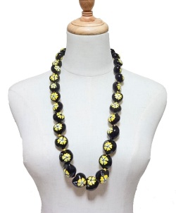 【メール便・送料無料】ククイナッツレイ/イエローハイビスカス