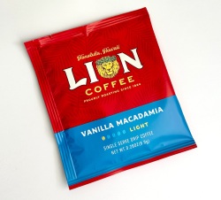 【10枚セット・メール便送料無料】ライオンコーヒー/バニラマカダミア/ドリップパックコーヒー(8g)×10枚