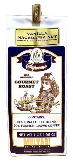 マルバディコーヒー/バニラマカダミア/10％KONA・粉タイプ7oz(198g)