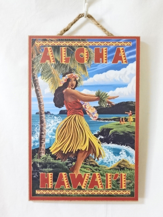 フラガール木製看板　一点物 フラガール木製看板 一点物 【公式通販】