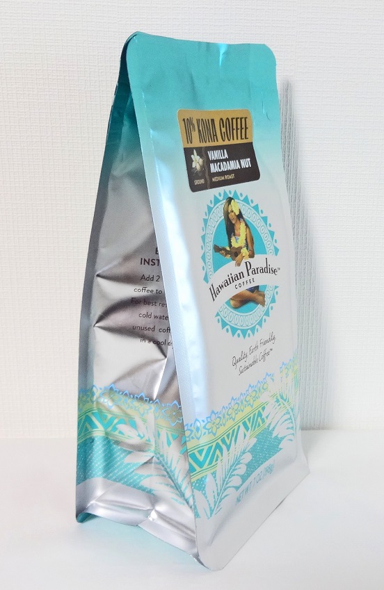 ハワイアンパラダイスコーヒー/バニラマカダミアナッツ/10%KONA 粉 