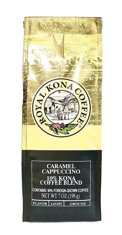 ロイヤルコナコーヒー・キャラメルカプチーノ/粉タイプ8oz(227g)