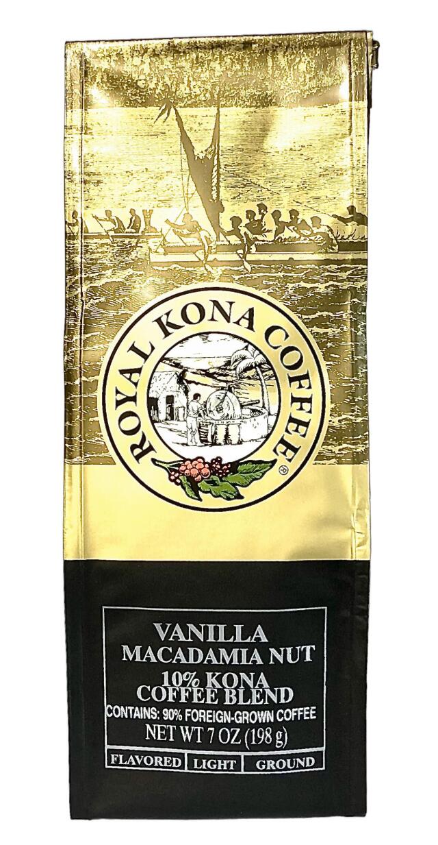 ロイヤル コナコーヒー バニラマカダミアナッツ 227g (8oz) 5袋セット