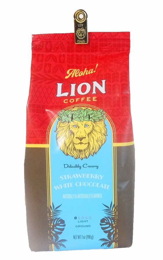 ライオンコーヒー・ストロベリーホワイトチョコレート/粉タイプ7oz(198g)