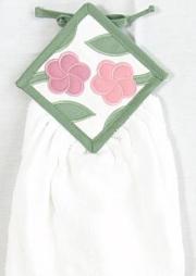 【円高還元セール品】ハワイアン・キッチンタオル/プルメリアMC