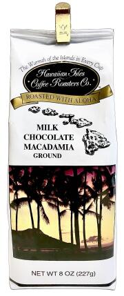 【1袋あたり2400円】ハワイアンアイルズコーヒー/ミルクチョコマカダミア/粉タイプ(227g)×12袋セット