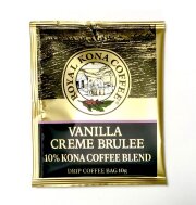 【10枚セット・メール便送料無料】ロイヤルコナコーヒー/バニラクリームブリュレ/10%KONAドリップコーヒーバッグ(10g)×10袋